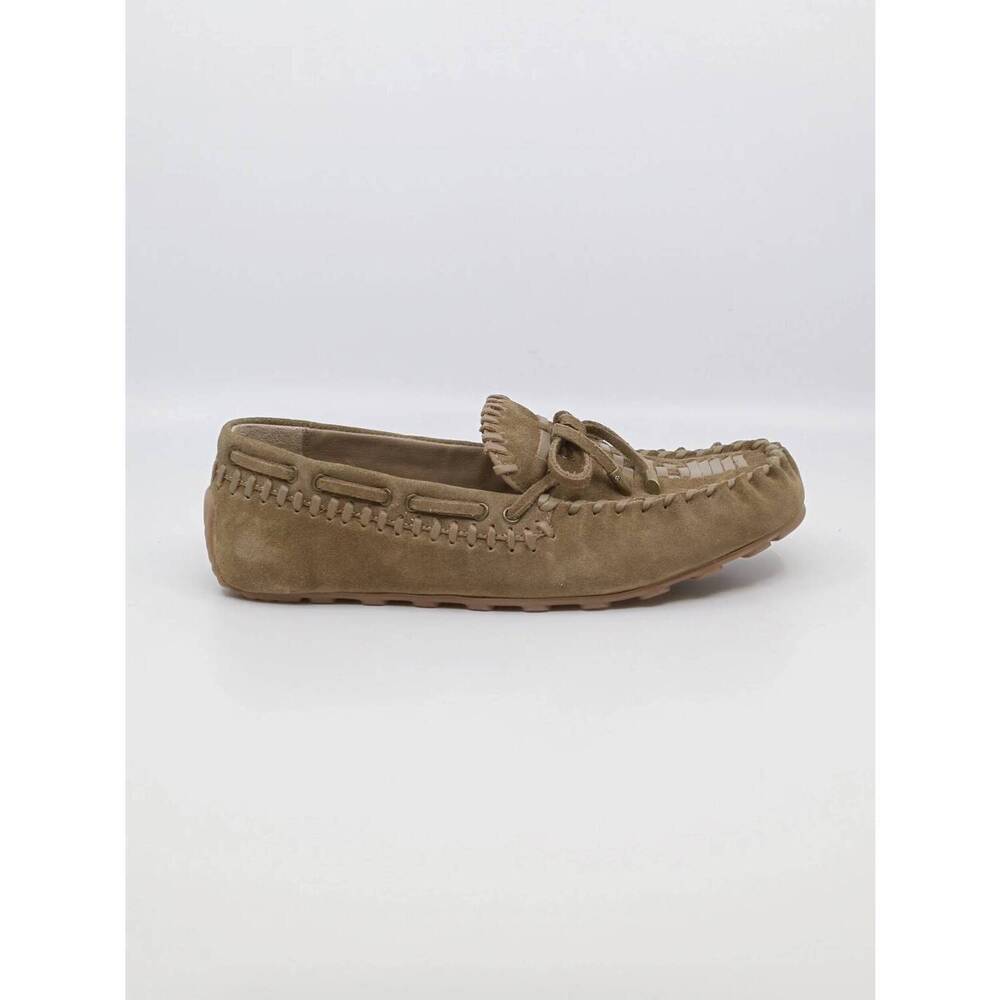 NEW FREE PEOPLE women's misty moccasin loafer in olive suede